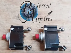 Lot of 2 Used Klixon Spencer Thermo Cessna Aircraft Circuit Breakers, p/n PSM8N